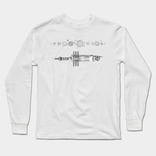 Space Station - Solar System - White - Sci-Fi Long Sleeve T-Shirt